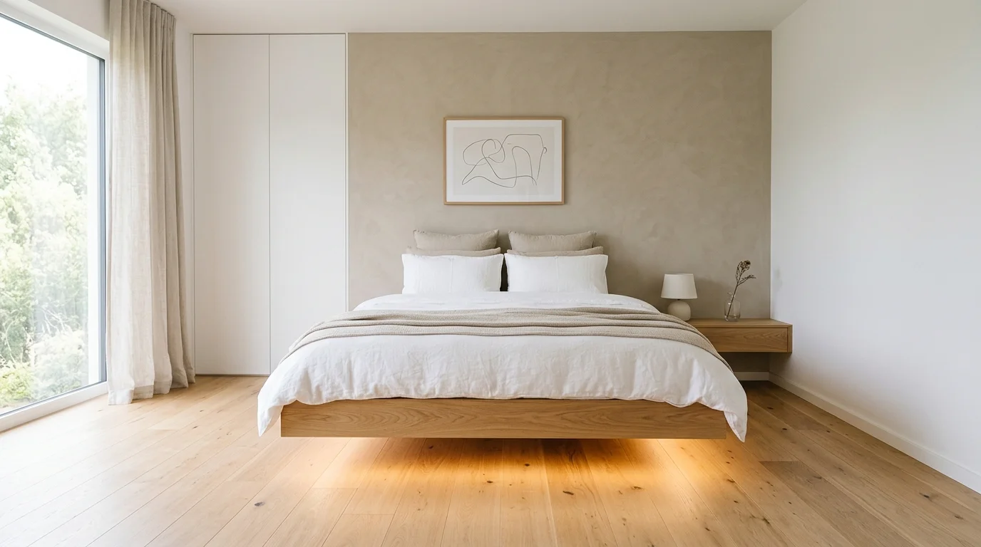 Romantic neutral bedroom inspiration image 1