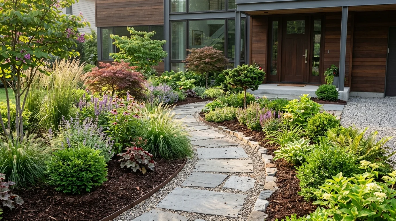 Beautiful Front Yard Landscaping Ideas for Modern Curb Appeal, inspiration image 2