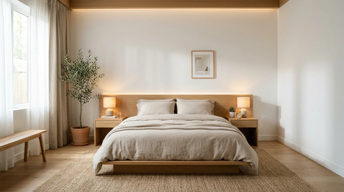 Minimalist bedroom inspiration image 1