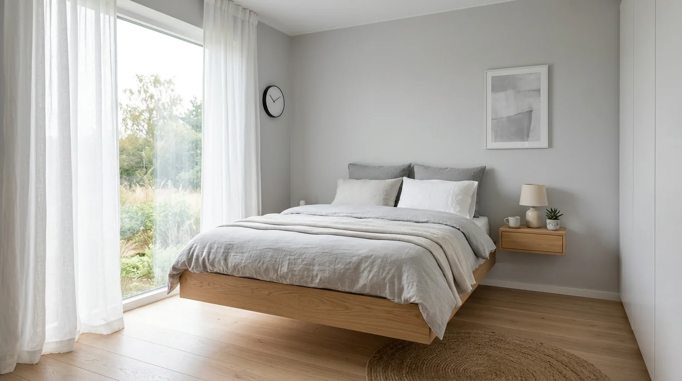 calming minimalist bedroom ideas for modern small rooms, inspiration image 2