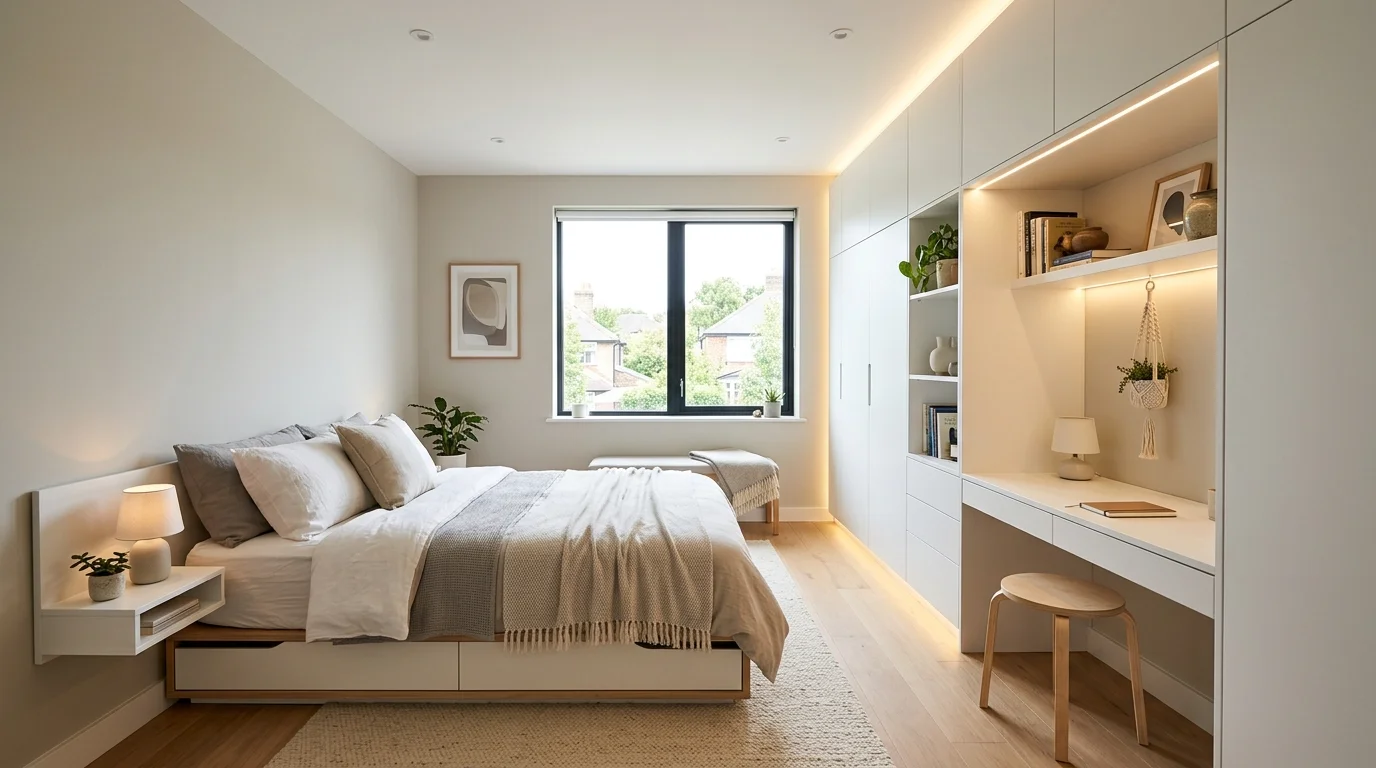 calming minimalist bedroom ideas for modern small rooms, inspiration image 4