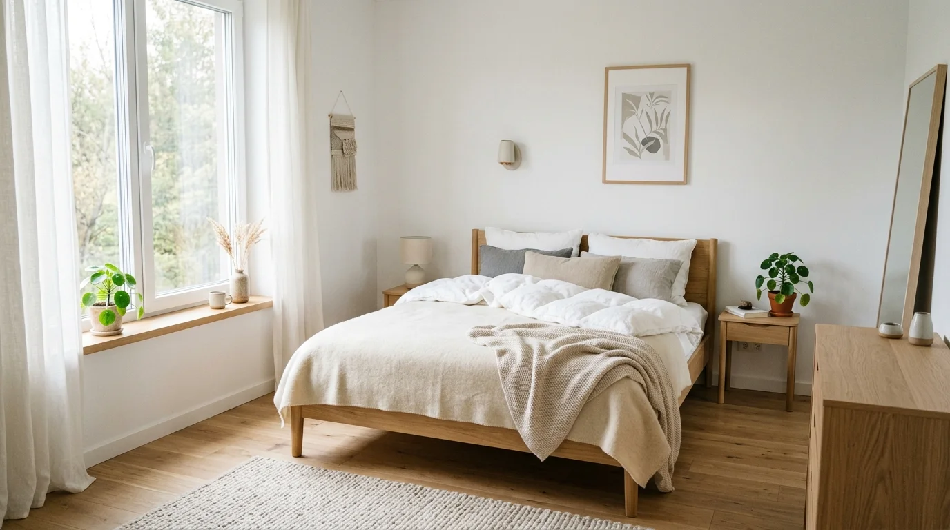 calming minimalist bedroom ideas for modern small rooms, inspiration image 5