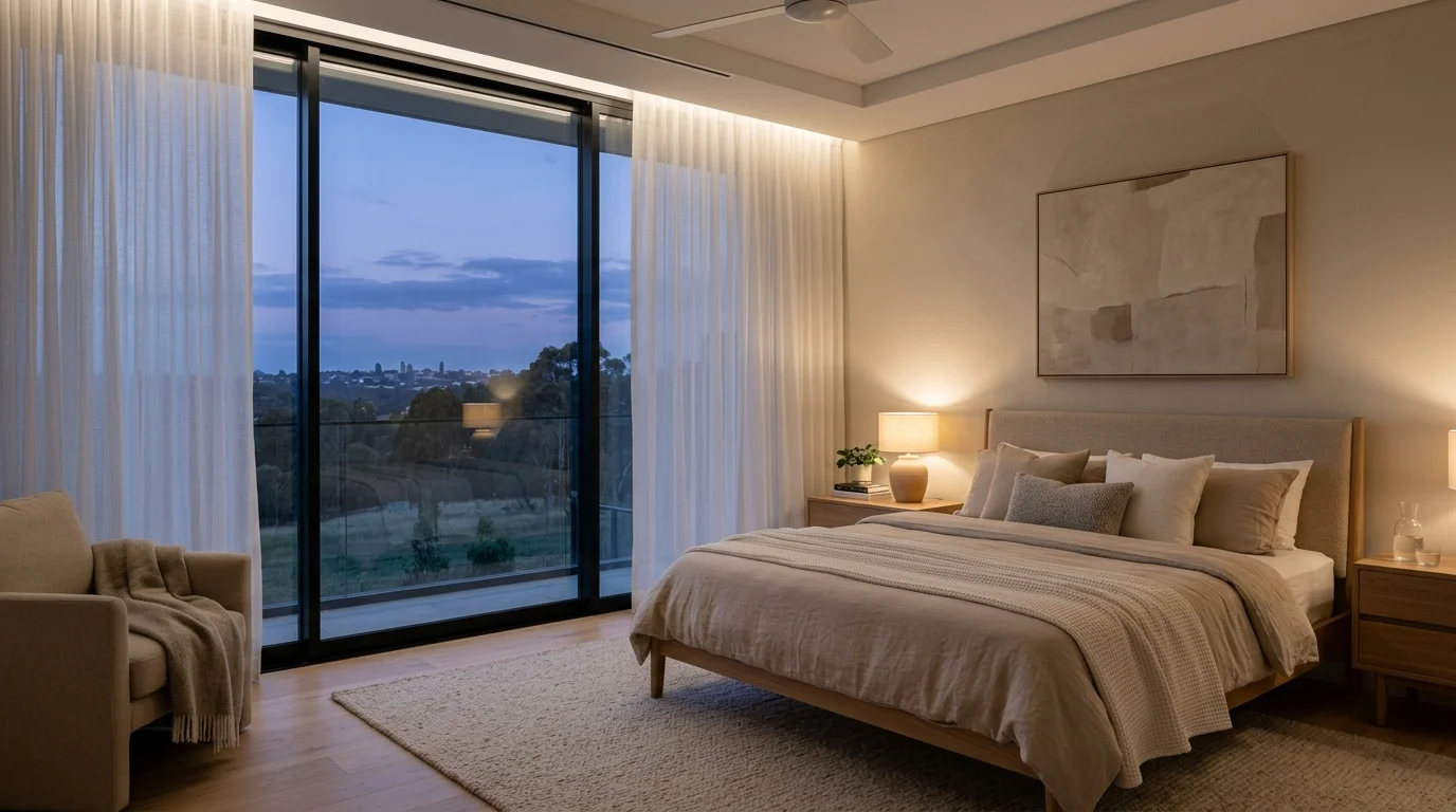 calming minimalist bedroom ideas for modern small rooms, inspiration image 7