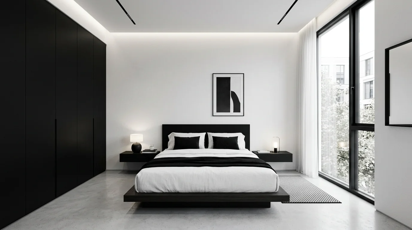 calming minimalist bedroom ideas for modern small rooms, inspiration image 8