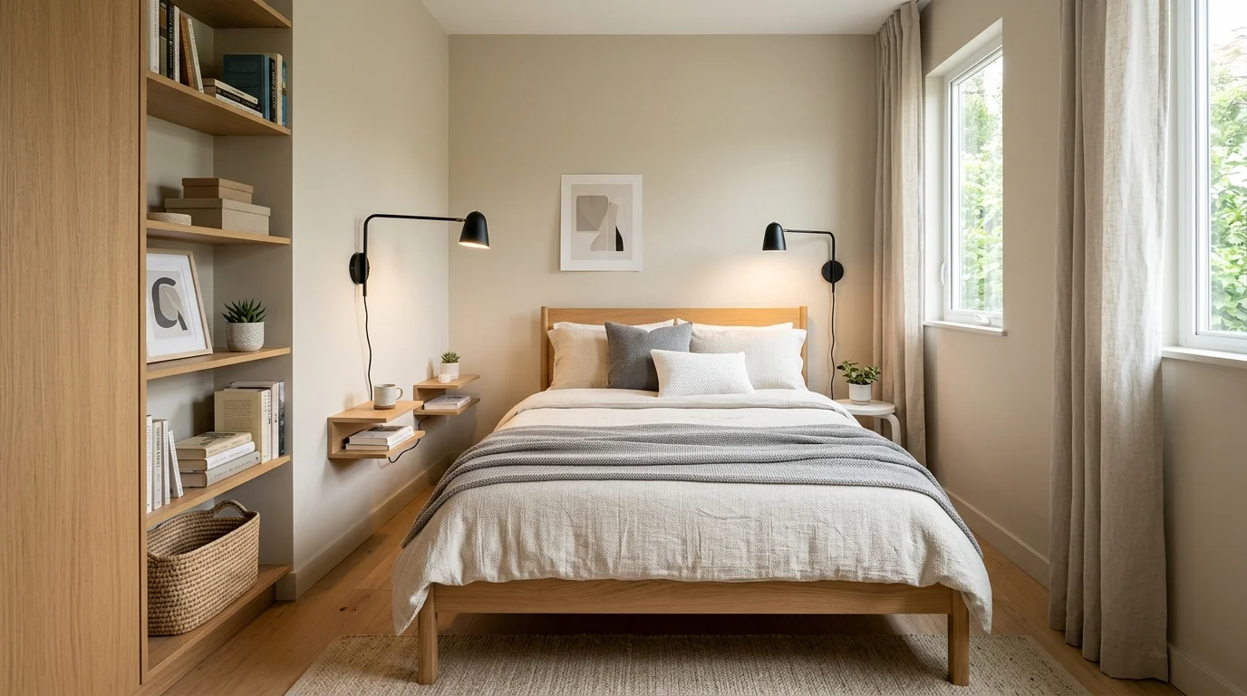 calming minimalist bedroom ideas for modern small rooms, inspiration image 9