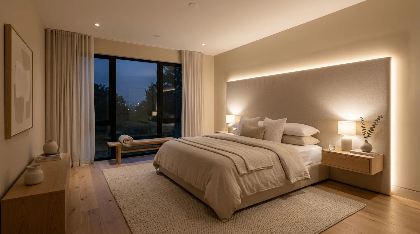 calming minimalist bedroom ideas for modern small rooms, inspiration image 13