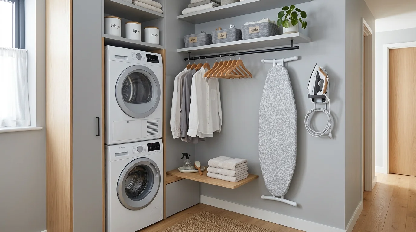 Laundry hanging rod inspiration image 1