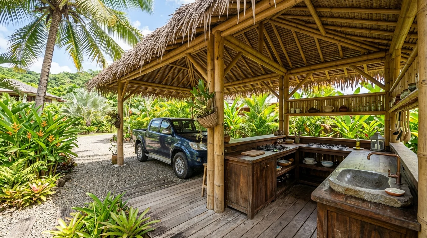 Clever Carport Outdoor Ideas with Kitchen Combo Designs, inspiration image 5