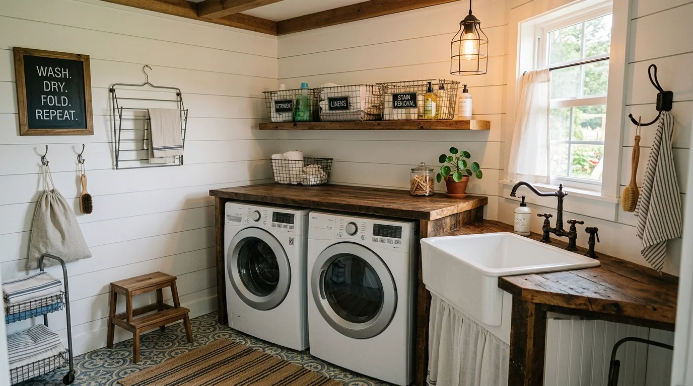 Laundry bottle storage inspiration image 1