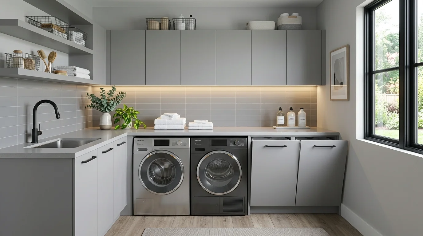 Laundry cabinet door inspiration image 1