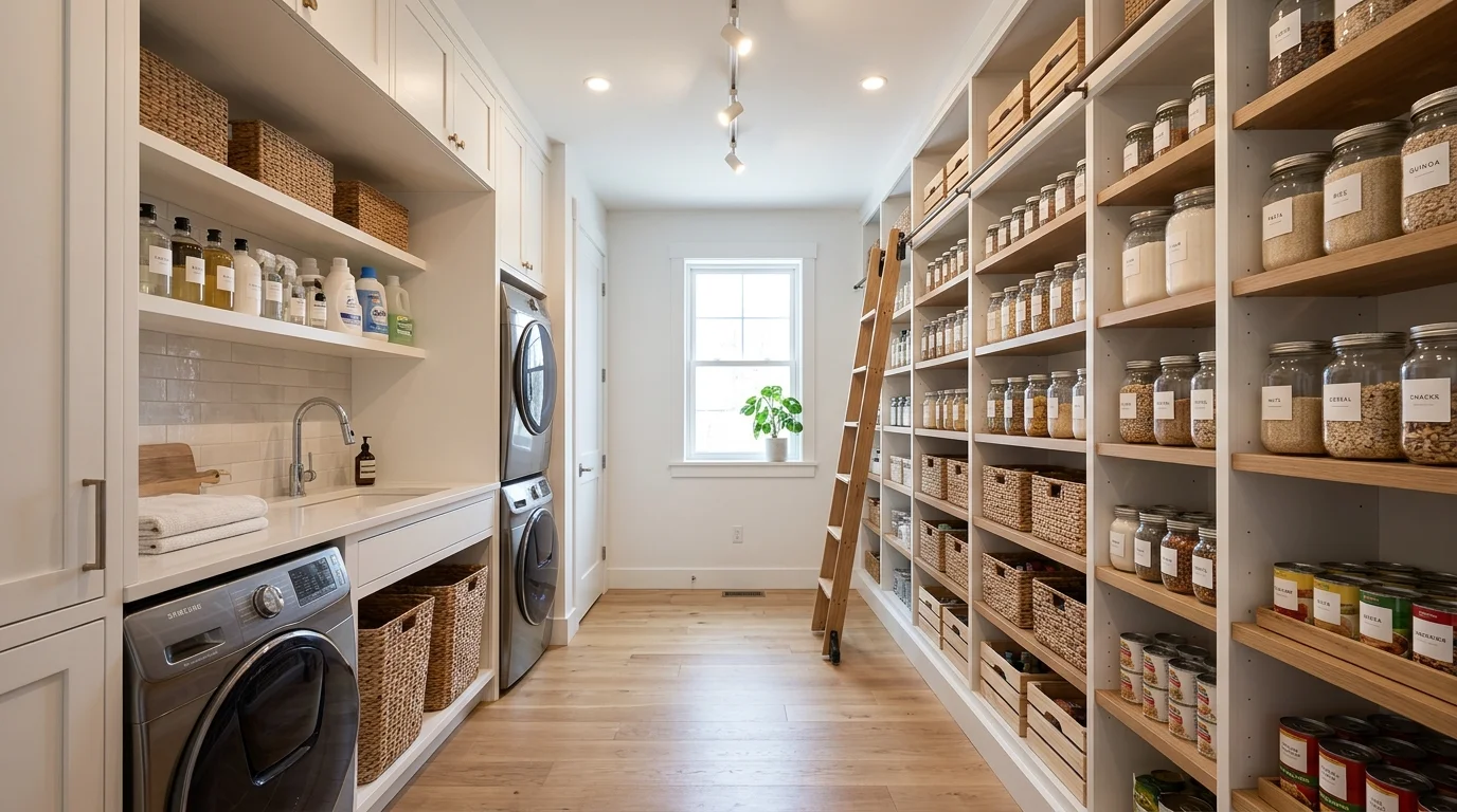 Pantry in laundry room inspiration image 1
