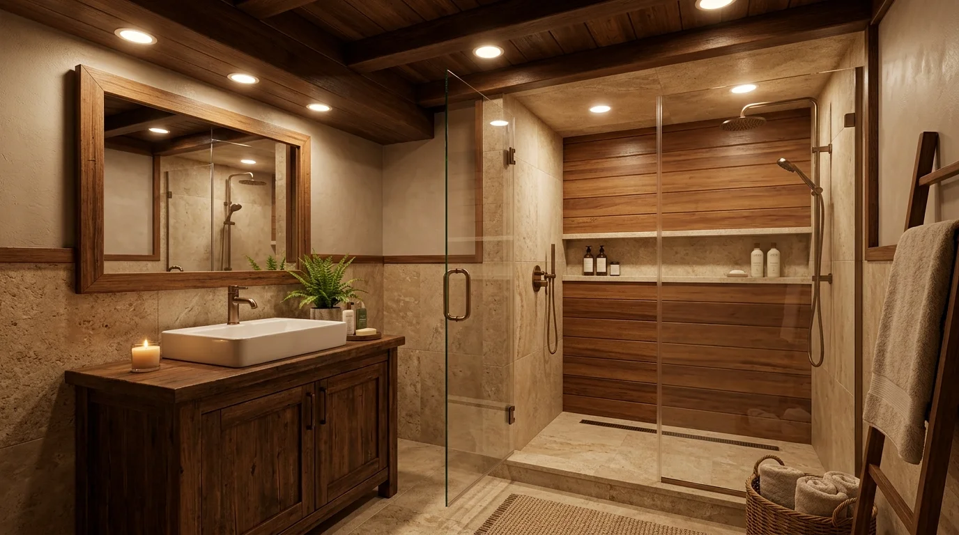 Basement bathroom lighting inspiration image 1