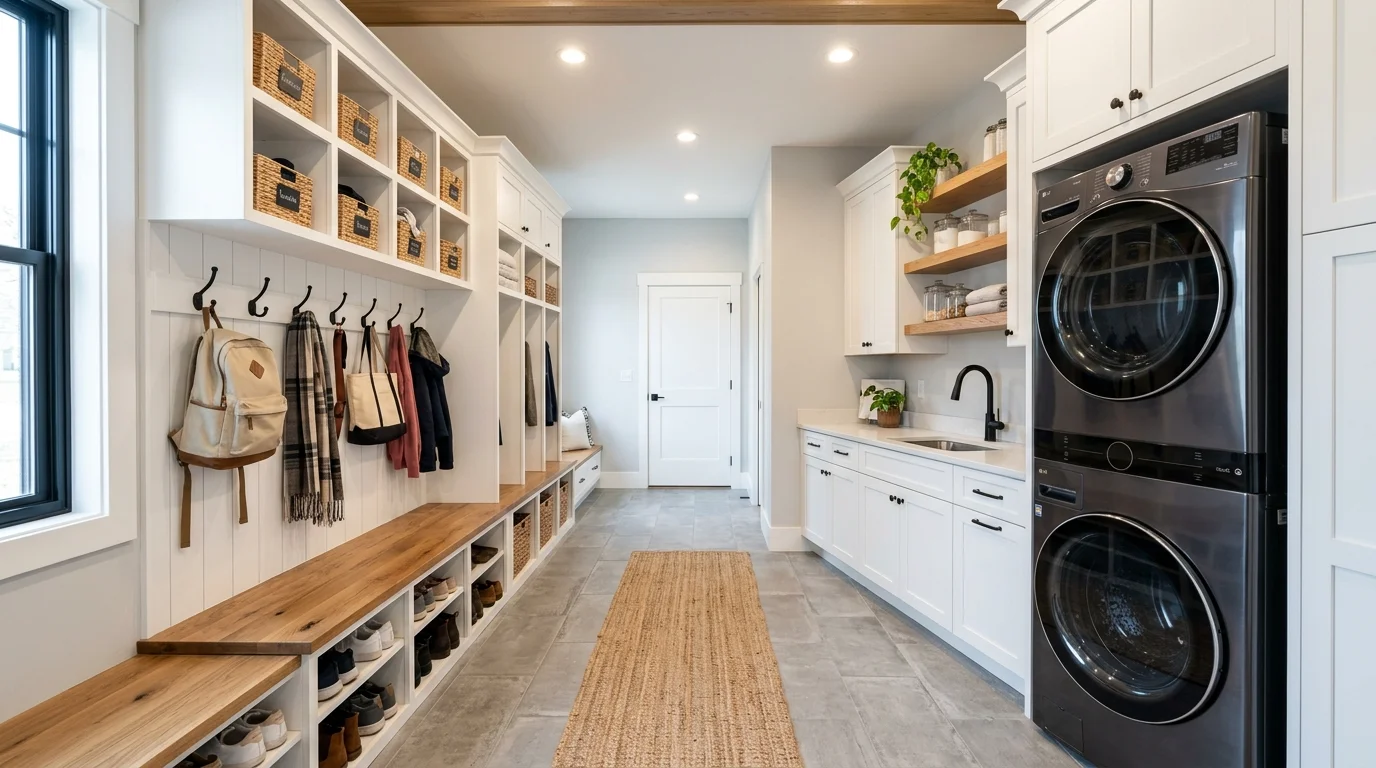 Efficient mudroom laundry room inspiration image 1