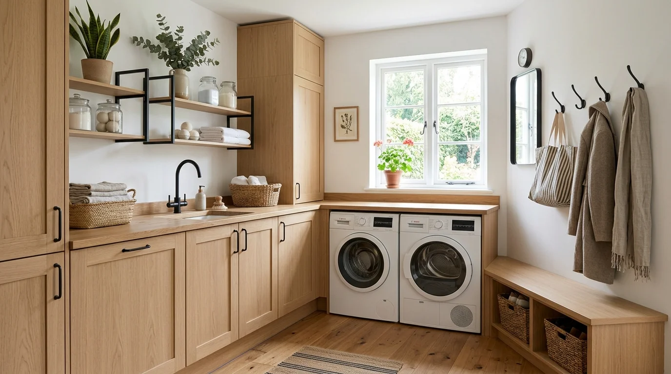 efficient mudroom laundry room ideas for stylish and functional combo spaces, inspiration image 4