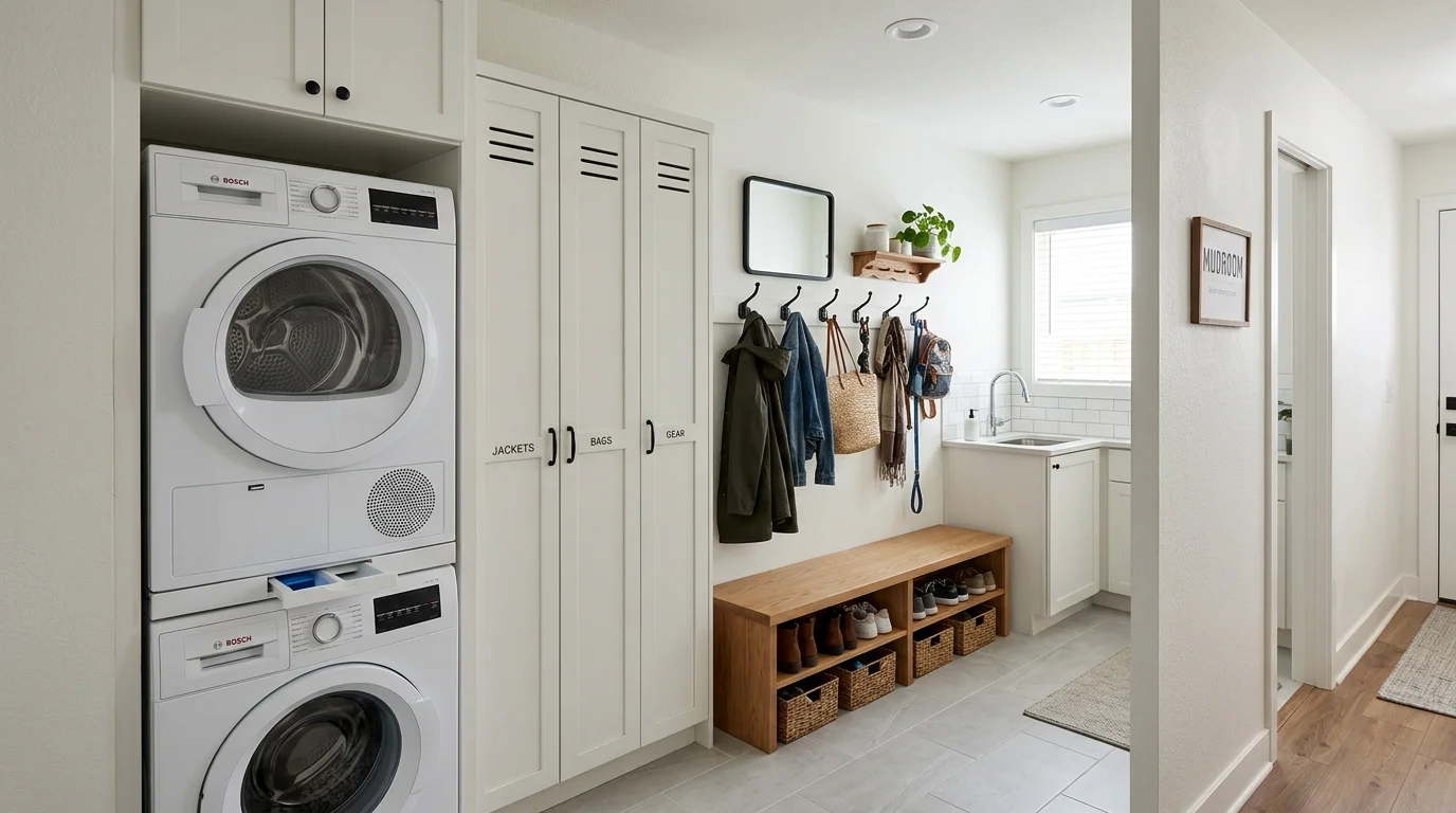 efficient mudroom laundry room ideas for stylish and functional combo spaces, inspiration image 5