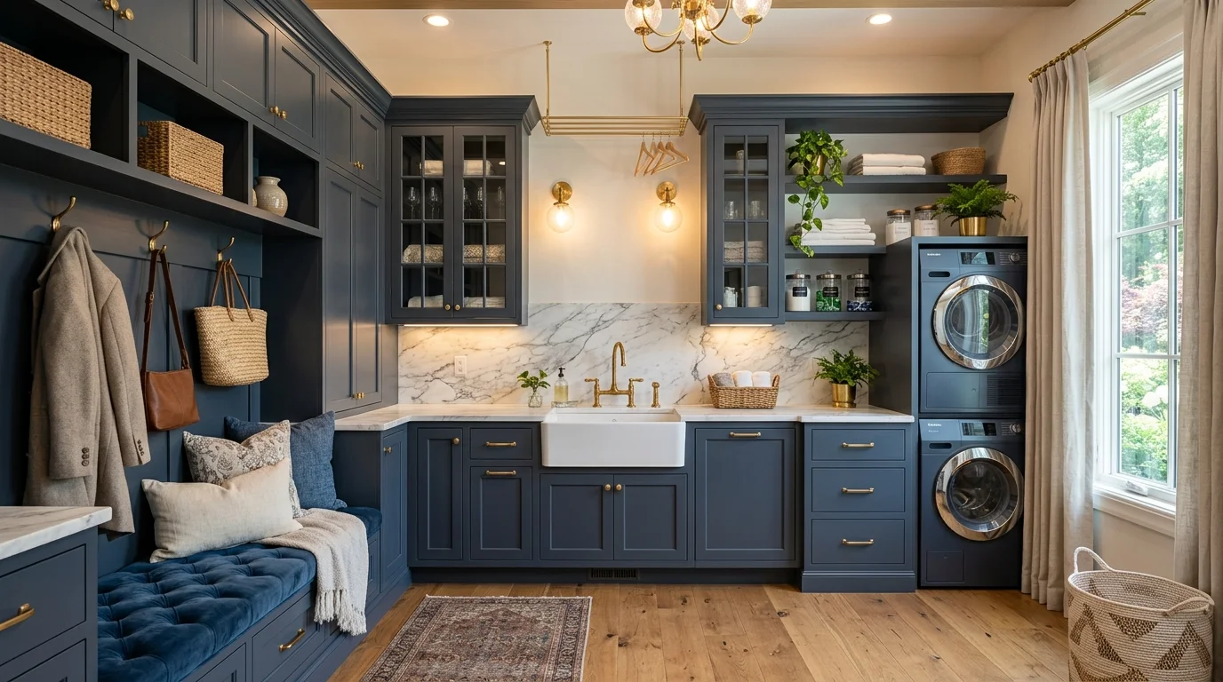 efficient mudroom laundry room ideas for stylish and functional combo spaces, inspiration image 6