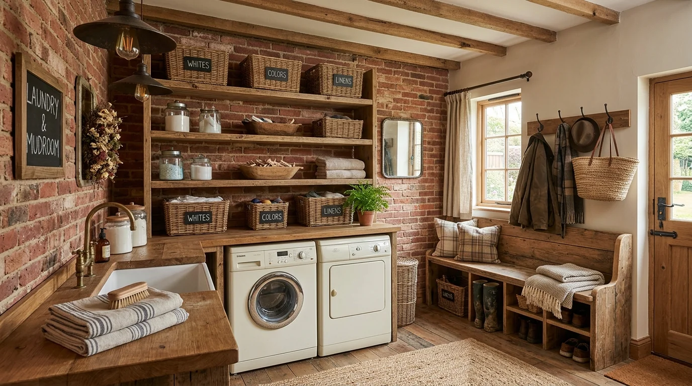 efficient mudroom laundry room ideas for stylish and functional combo spaces, inspiration image 7