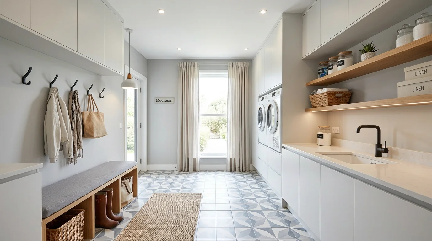 efficient mudroom laundry room ideas for stylish and functional combo spaces, inspiration image 8