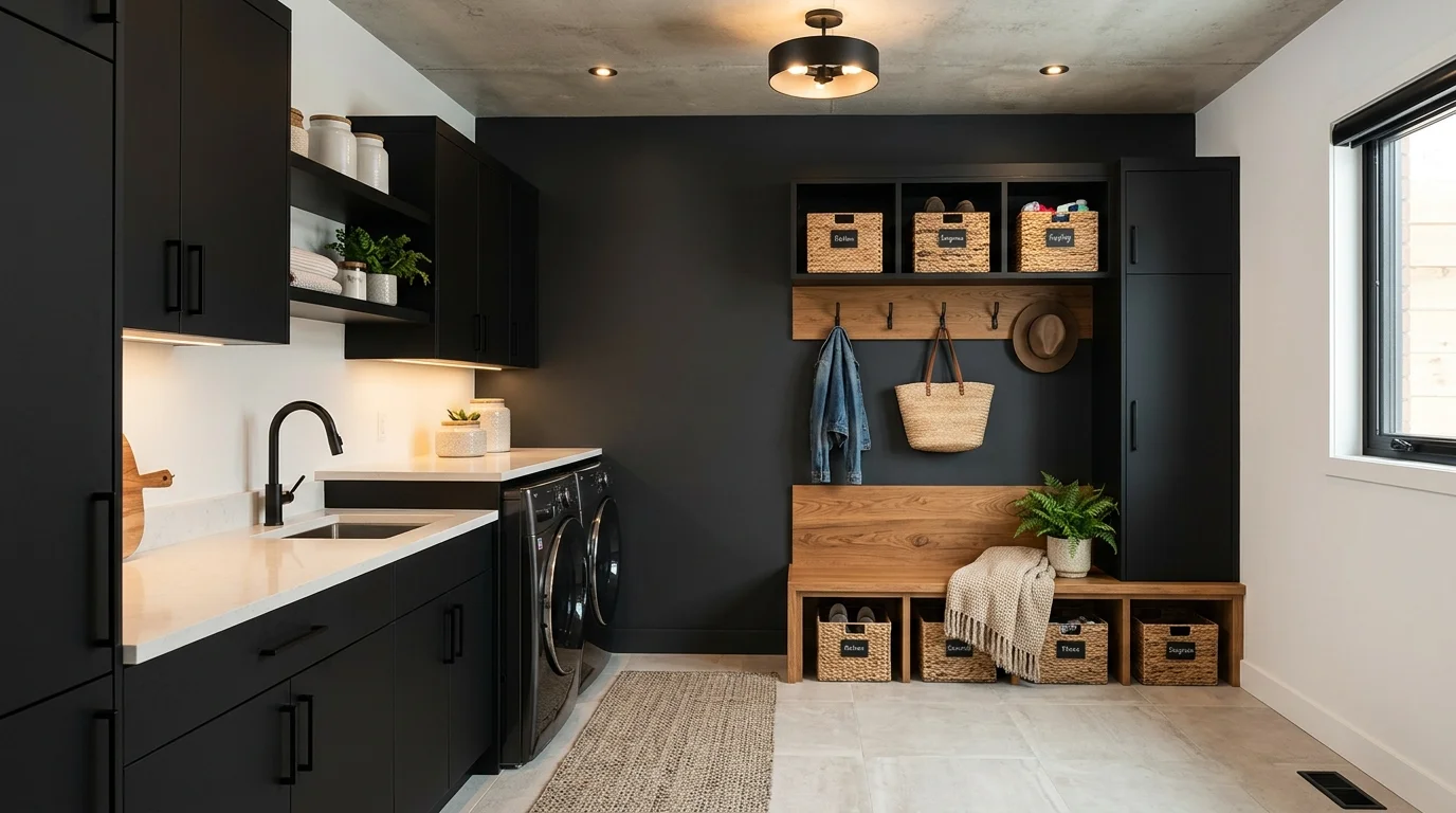 efficient mudroom laundry room ideas for stylish and functional combo spaces, inspiration image 11