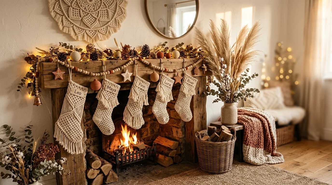 elegant christmas fireplace decor ideas for mantel decorating, inspiration image 9