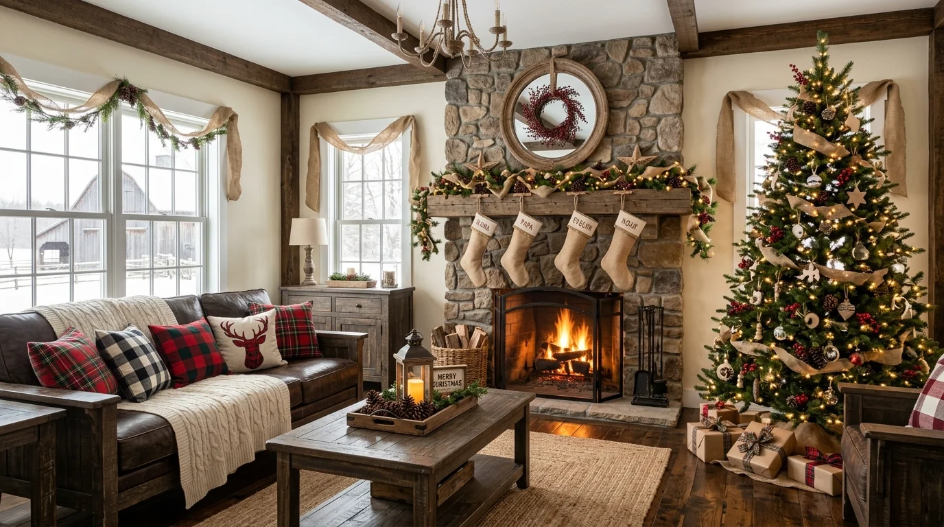festive christmas decor ideas for living room to create holiday magic, inspiration image 9