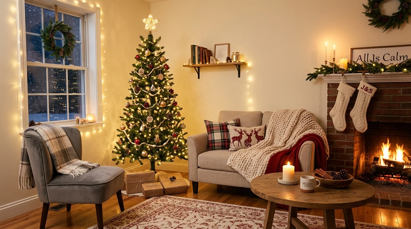 festive christmas decor ideas for living room to create holiday magic, inspiration image 13