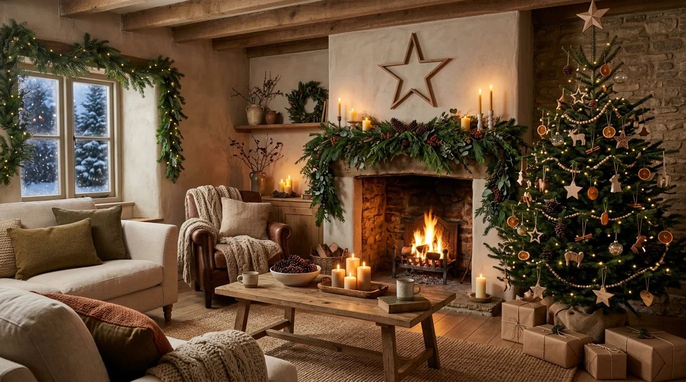 festive christmas decor ideas for living room to create holiday magic, inspiration image 14