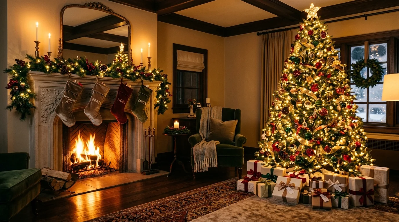 festive christmas decor ideas for living room to create holiday magic, inspiration image 15