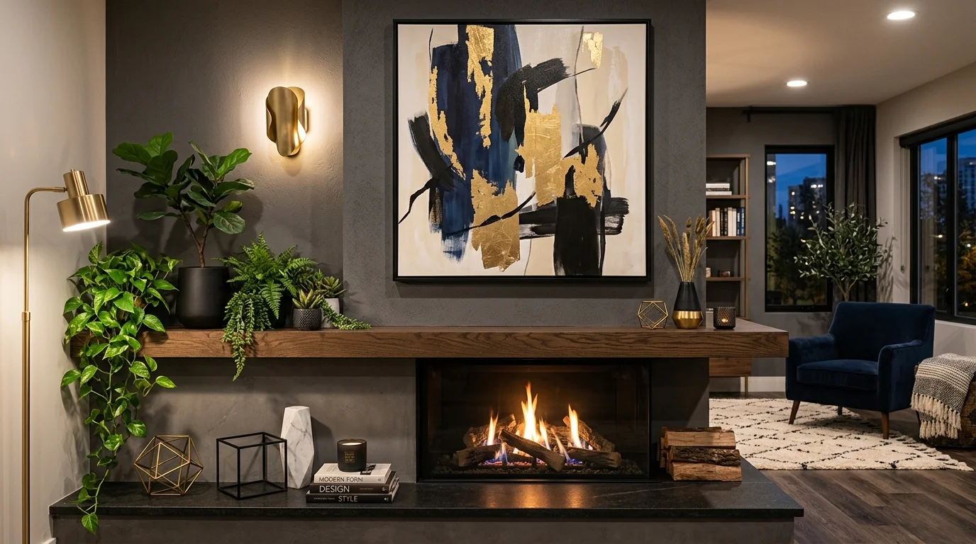 festive living room christmas mantle decor ideas for holiday cheer, inspiration image 10