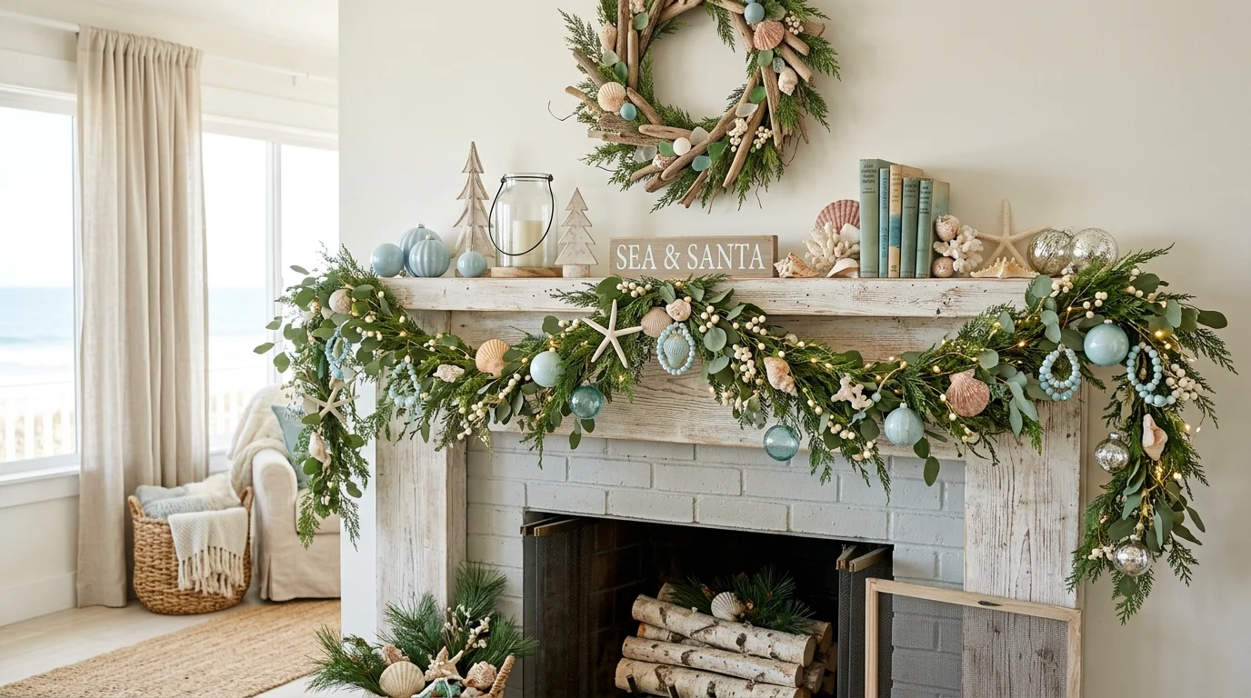 festive living room christmas mantle decor ideas for holiday cheer, inspiration image 11