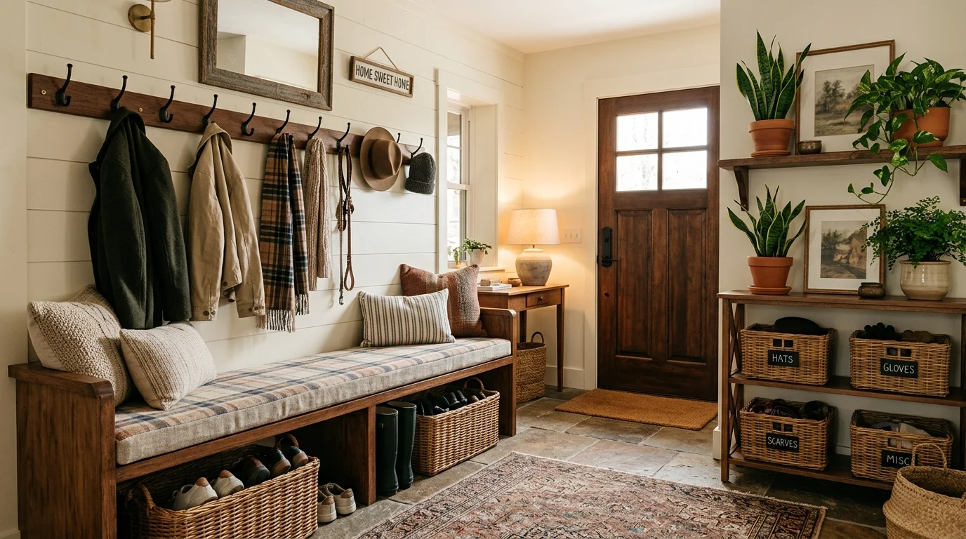 functional mudroom ideas for stylish and organized home entryways, inspiration image 15