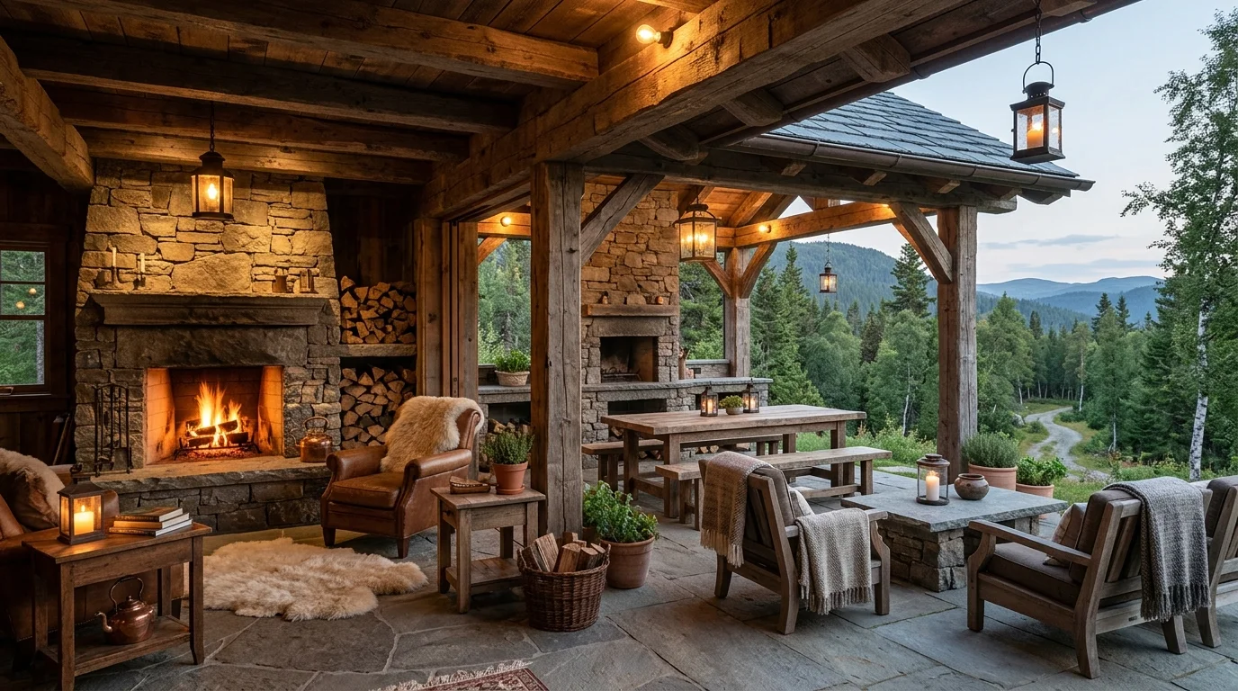 inviting indoor outdoor living room patio ideas for seamless flow, inspiration image 11