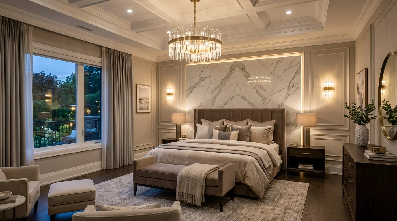 Luxurious master bedroom inspiration image 1