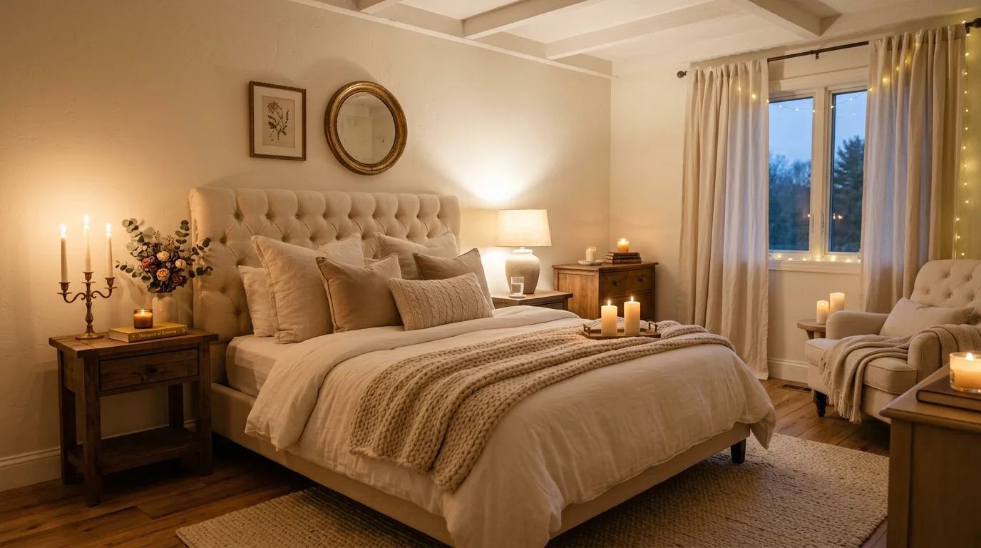 luxurious master bedroom ideas for a cozy romantic sanctuary, inspiration image 5
