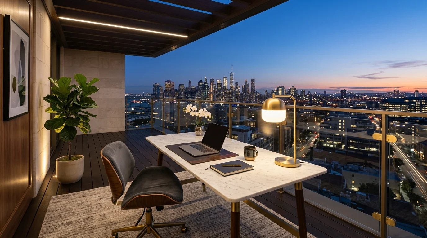 productive balcony workspace ideas design inspiration for any space, inspiration image 7