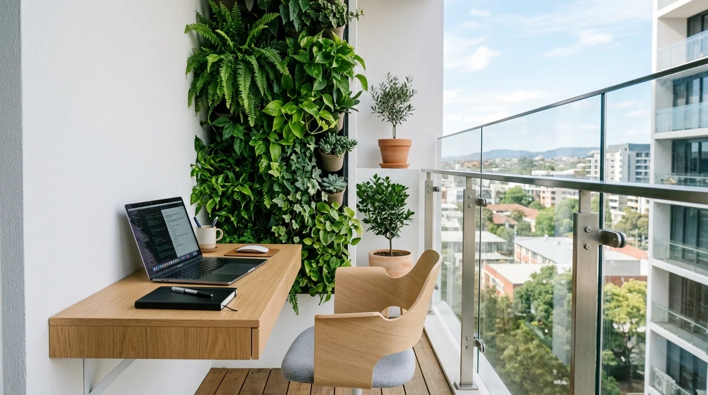 productive balcony workspace ideas design inspiration for any space, inspiration image 11