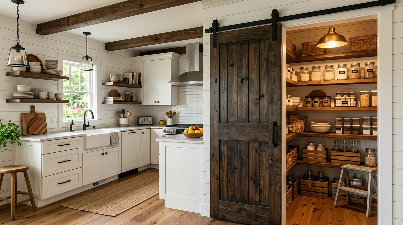 Concealed appliance storage inspiration image 1