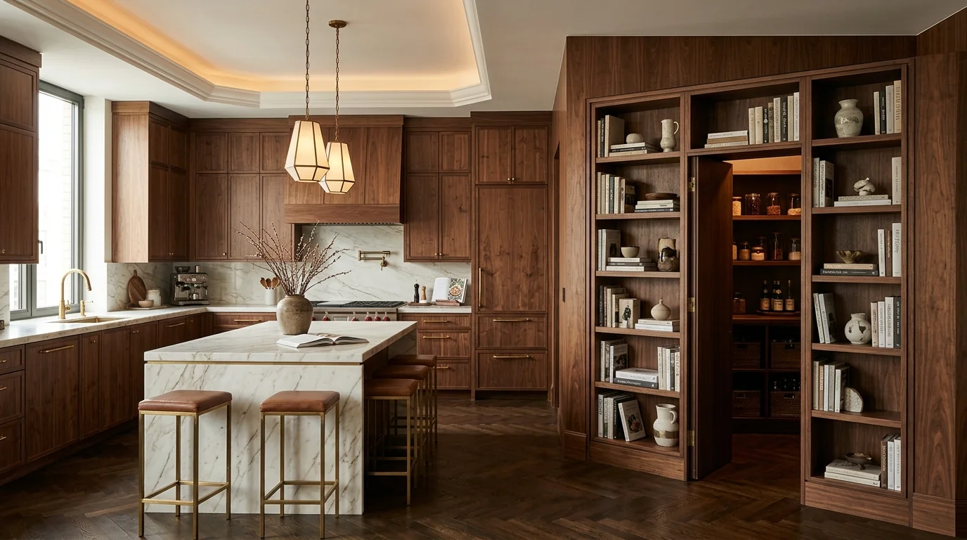 Hidden pantry appliance garage inspiration image 1