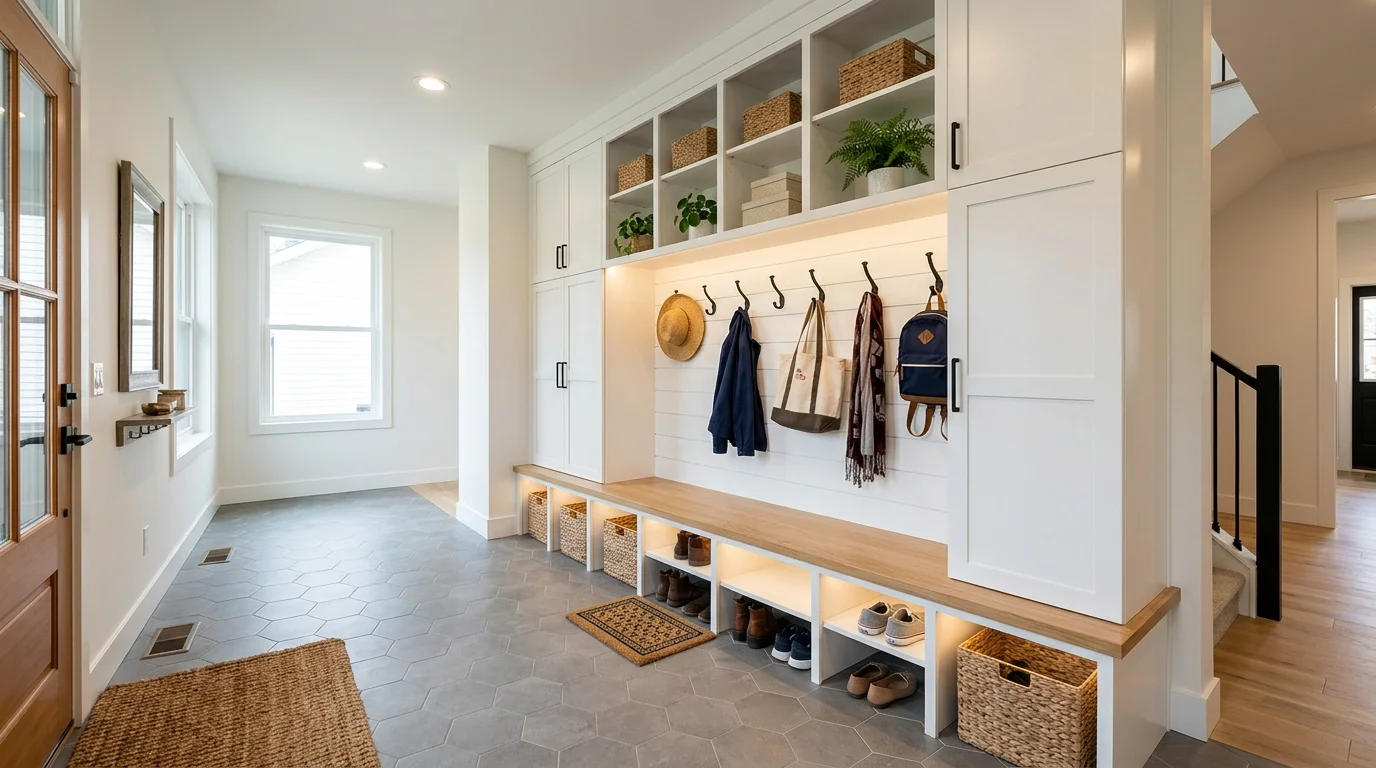 Smart mudroom entryway inspiration image 1