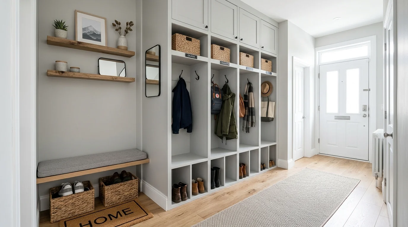 smart mudroom entryway ideas for a functional and stylish space, inspiration image 5