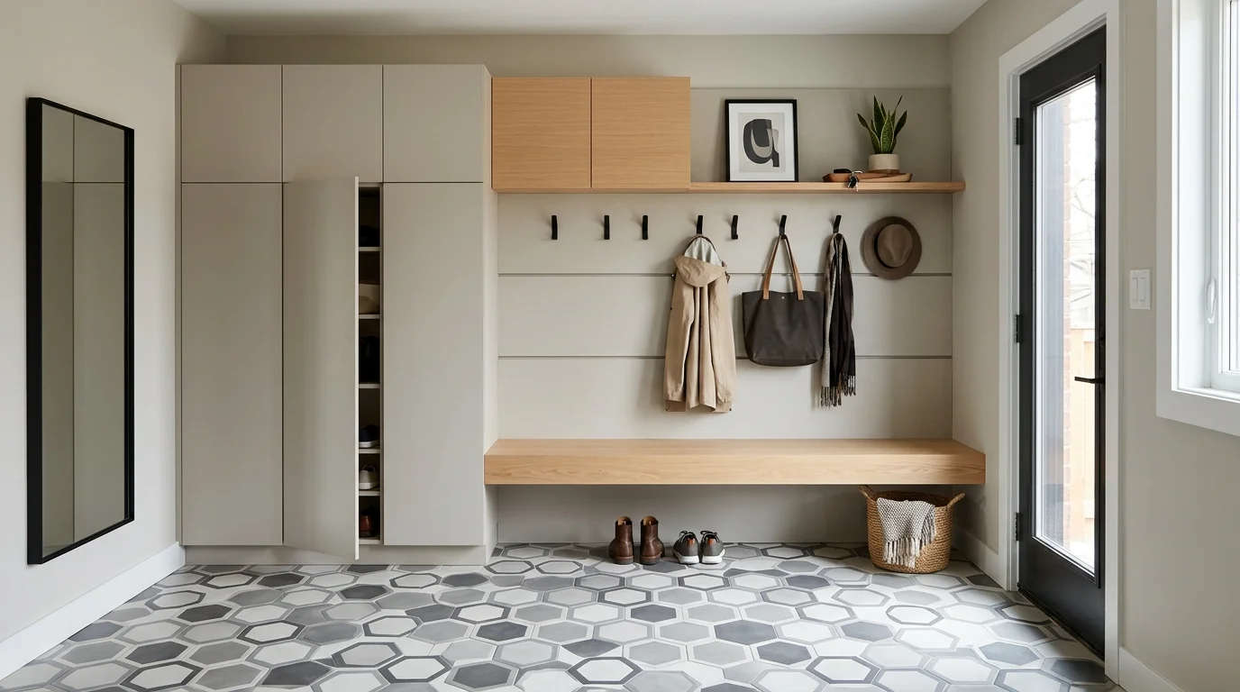 smart mudroom entryway ideas for a functional and stylish space, inspiration image 7
