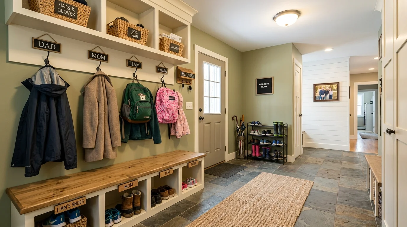 smart mudroom entryway ideas for a functional and stylish space, inspiration image 9