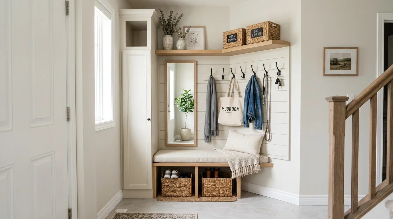 smart mudroom entryway ideas for a functional and stylish space, inspiration image 10