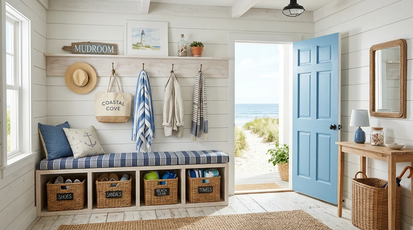 smart mudroom entryway ideas for a functional and stylish space, inspiration image 12