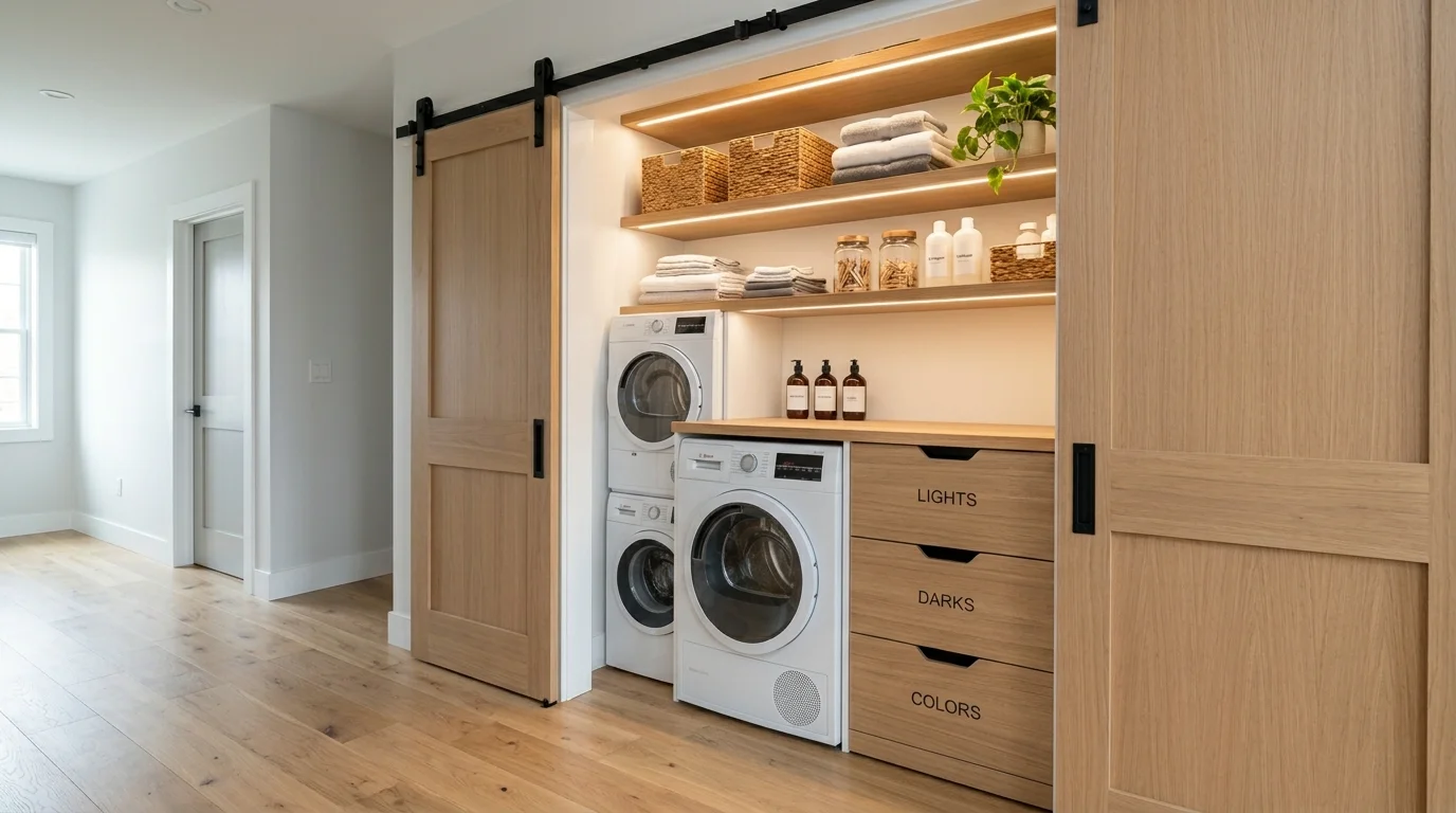 Space-saving laundry room inspiration image 1