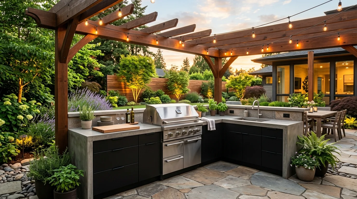 Stunning Outdoor Kitchen and Bar Ideas for Modern Backyard Entertaining, inspiration image 1